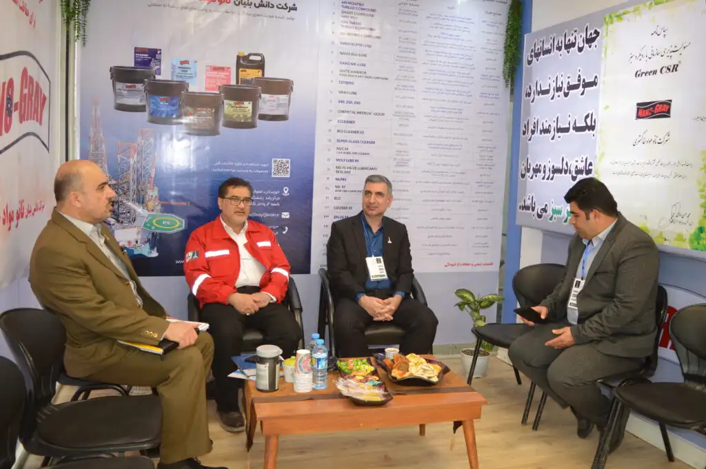 دکتر بیگ زاده - نانو مواد خاکستری - نمایشگاه صنعت نفت اهواز