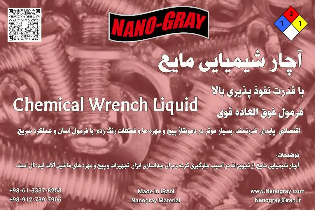 آچار شیمیایی مایع - نانو مواد خاکستری