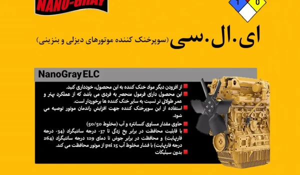 سوپر خنک‌کننده موتورهای دیزلی و بنزینی ای.ال.سی - نانو مواد خاکستری