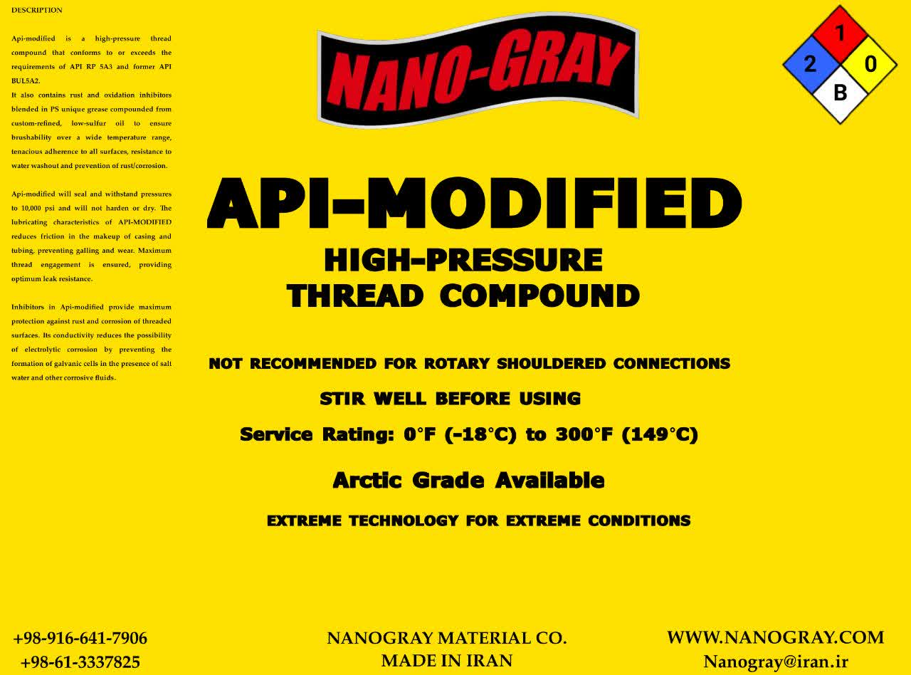 API MODIFIED THREAD COMPOUND