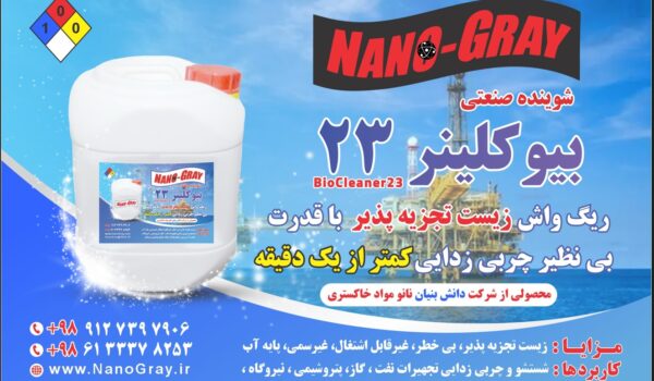 برچسب محصول شوینده صنعتی بیوکلینر23